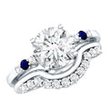 2 Carat Certified Lab Grown Diamond Engagement Ring With Wedding Band