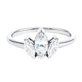 Marquise Cut Lab Grown Diamond 3 Stone Engagement Ring