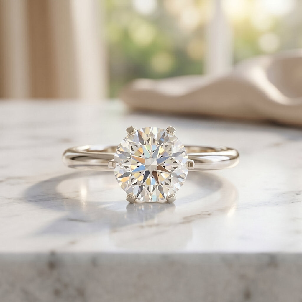 IGI Certified Lab Grown Diamond 2 CT Engagement Ring for Women