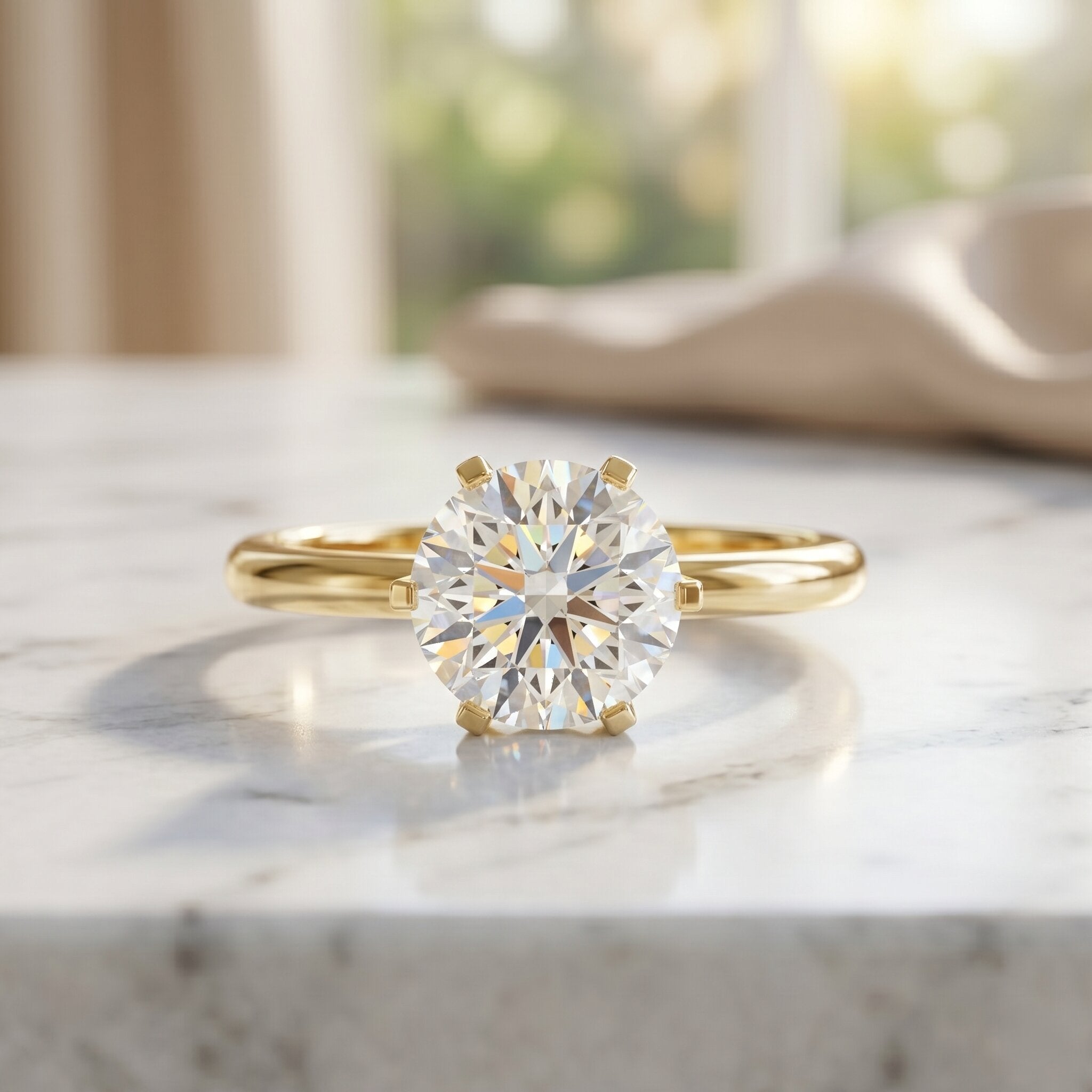 IGI Certified Lab Grown Diamond 2 CT Engagement Ring for Women