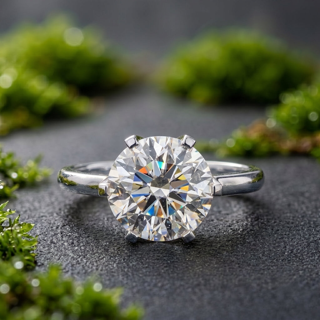 3 Carat IGI Certified Lab Grown Diamond Round Engagement Ring
