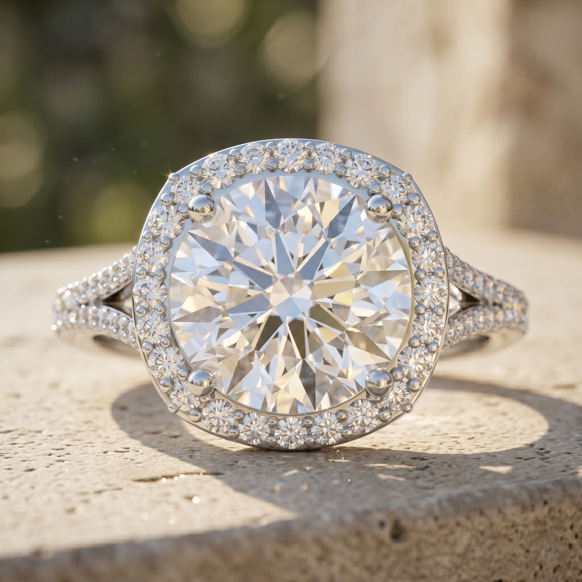 5 Carat Lab Grown Big Diamond Engagement Ring with IGI Certificate