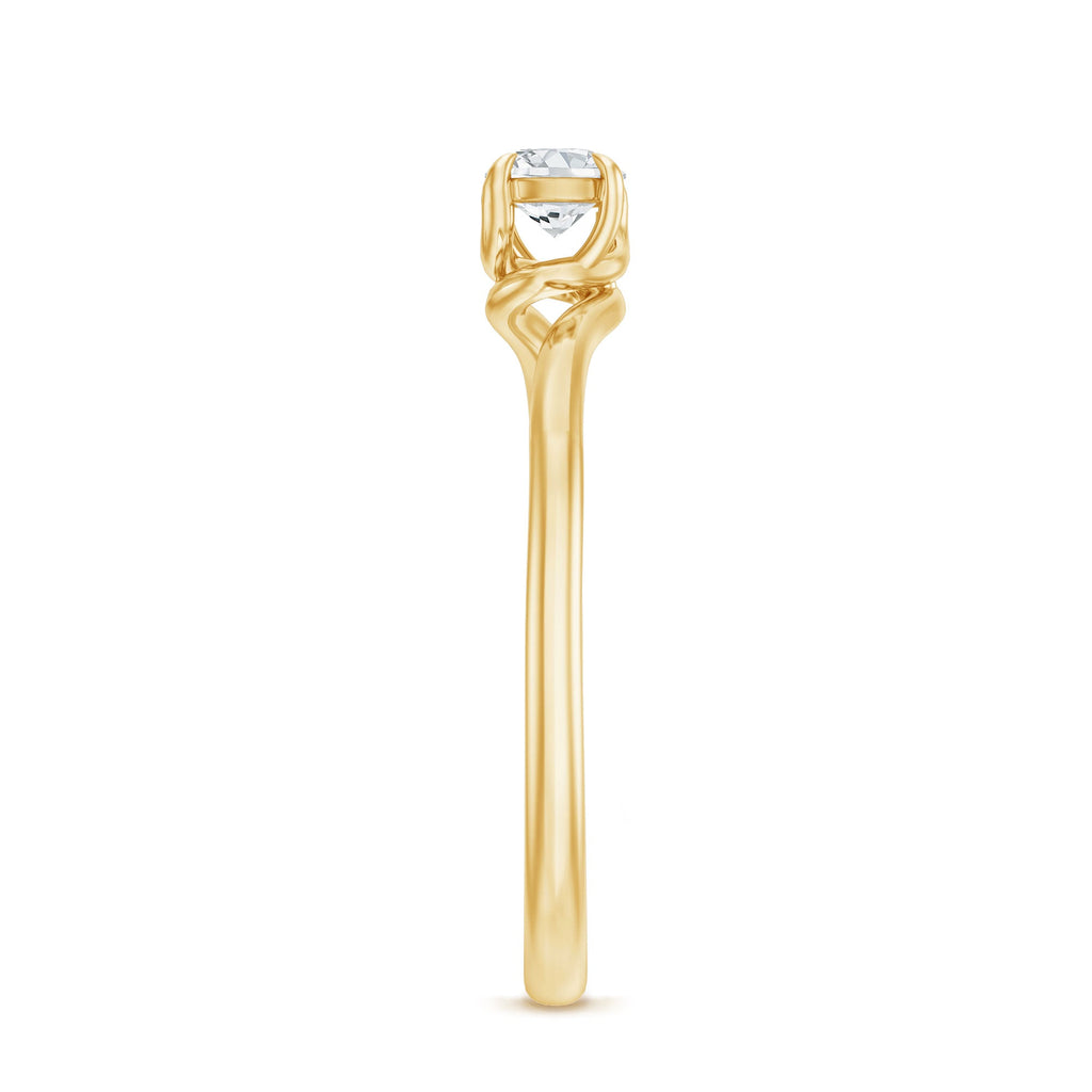 0.5 Carat Round Cut Moissanite Promise Solitaire Ring for Her