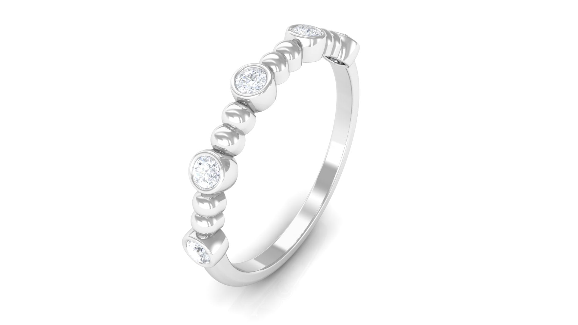 Natural Diamond Stackable Ring for Women