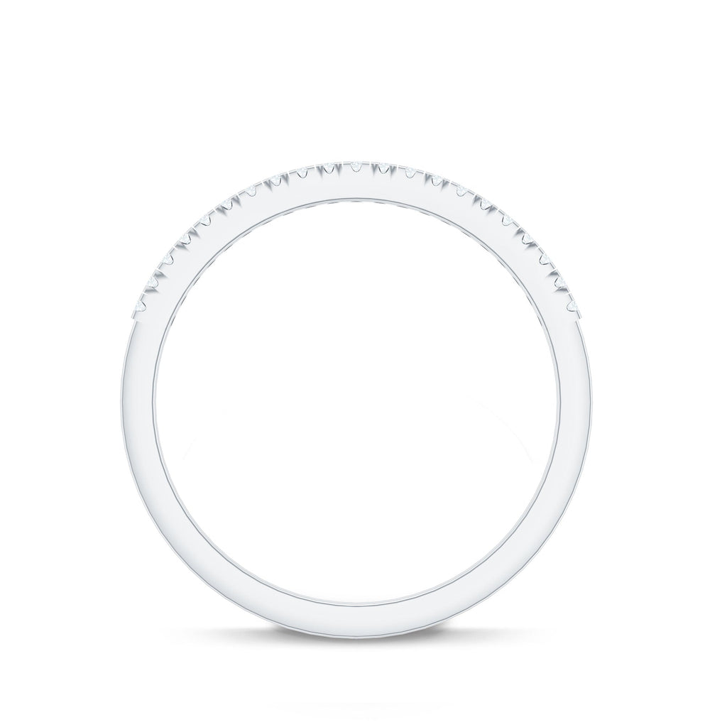 Natural Diamond Minimal Stackable Band Ring