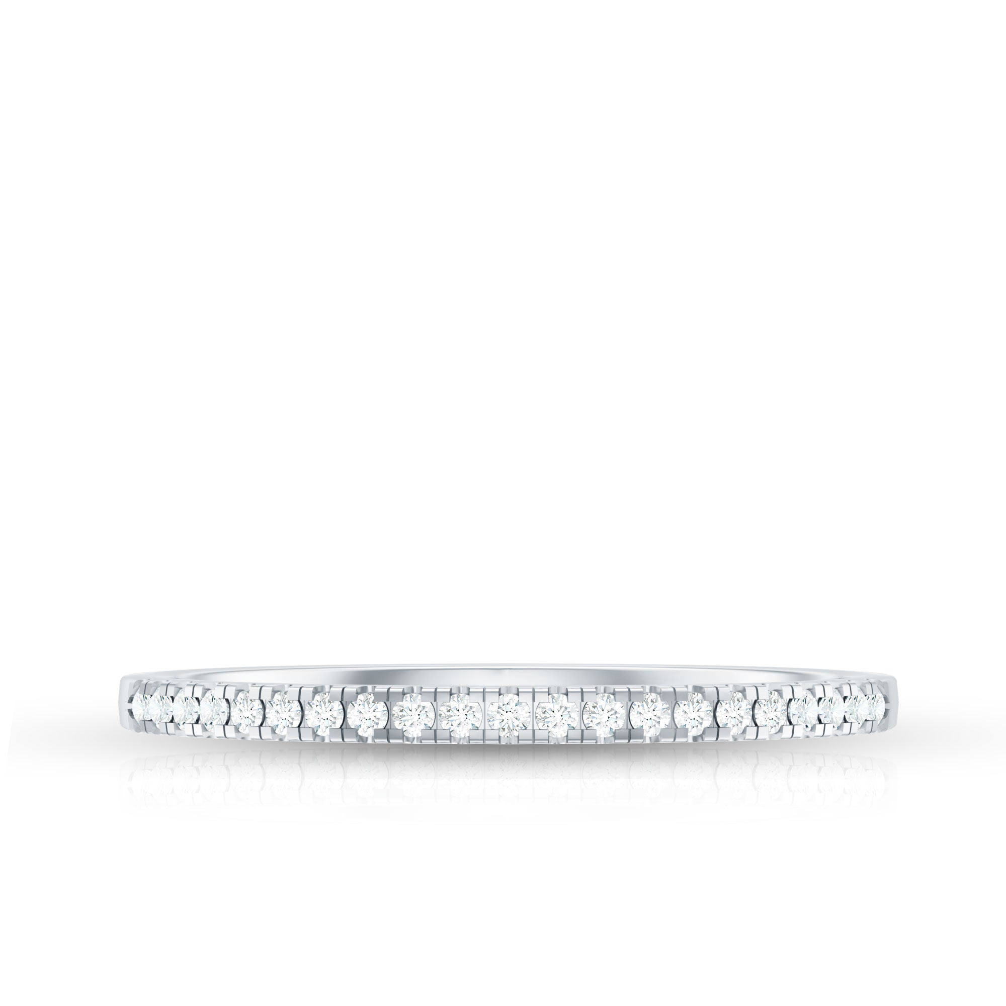 Natural Diamond Minimal Stackable Band Ring
