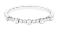 Certified Diamond Half Eternity Stackable Ring