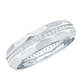 Natural Diamond Wide Eternity Band Ring with Textured