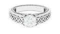 Real Diamond Celtic Knot Engagement Ring
