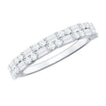 Natural Diamond Half Eternity Anniversary Ring in East West Style