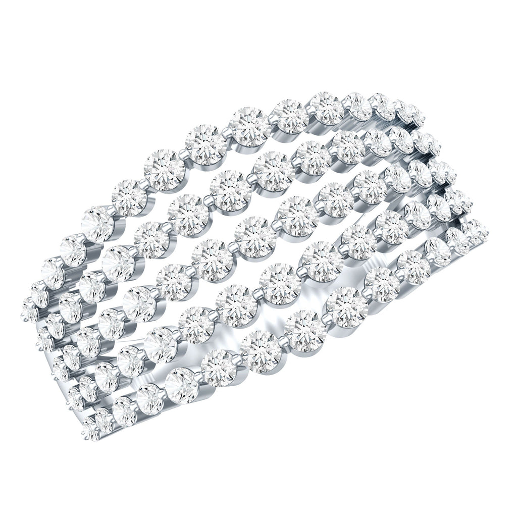Lab Grown Diamond Statement Wedding Band for Women