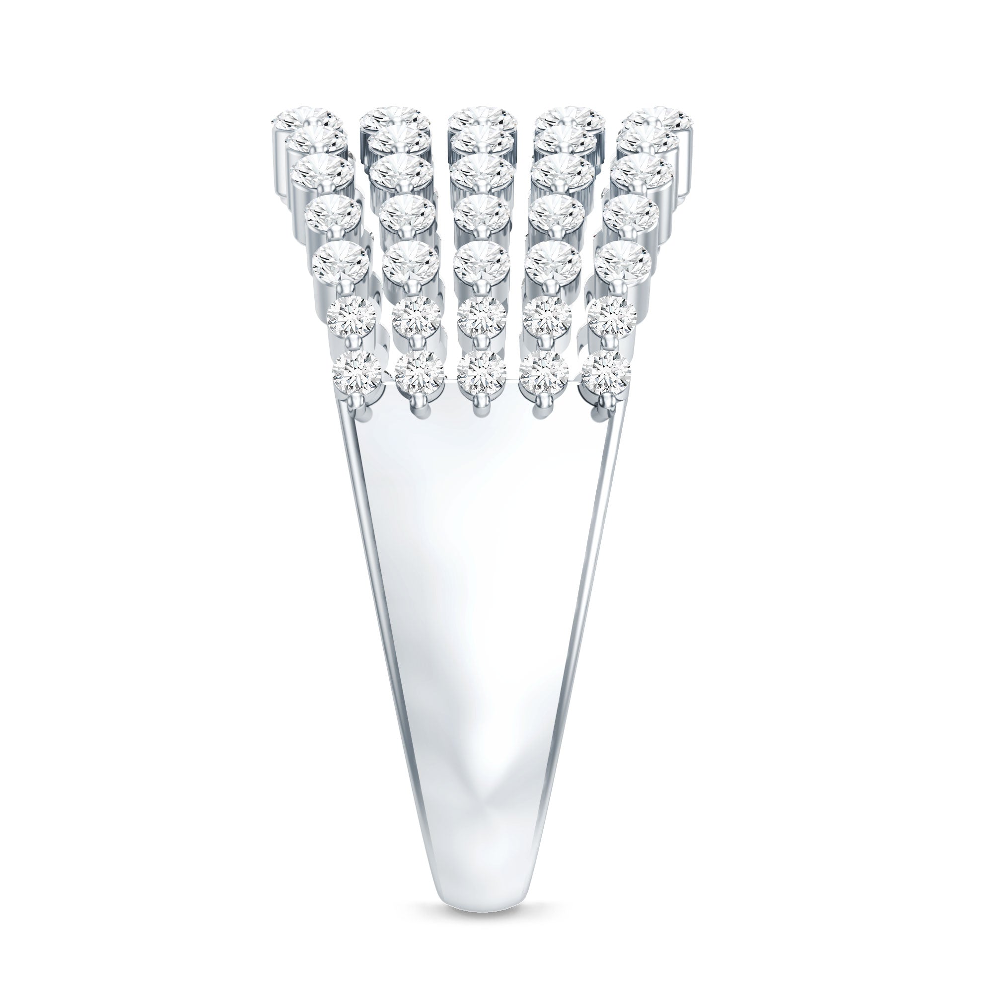 Lab Grown Diamond Statement Wedding Band for Women