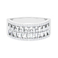 Certified Natural Diamond Wide Wedding Band