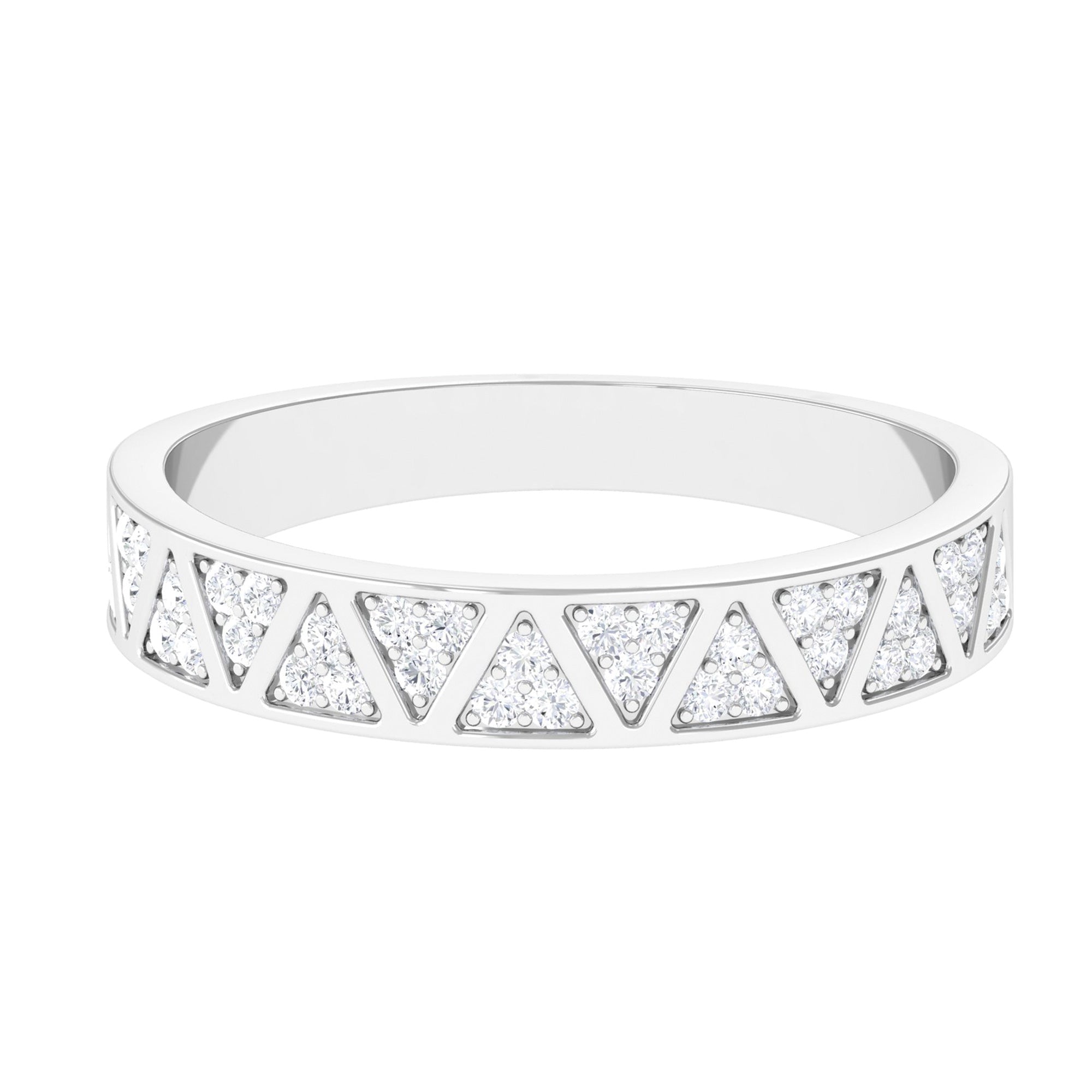 Certified Natural Diamond Wedding Band Ring for Women