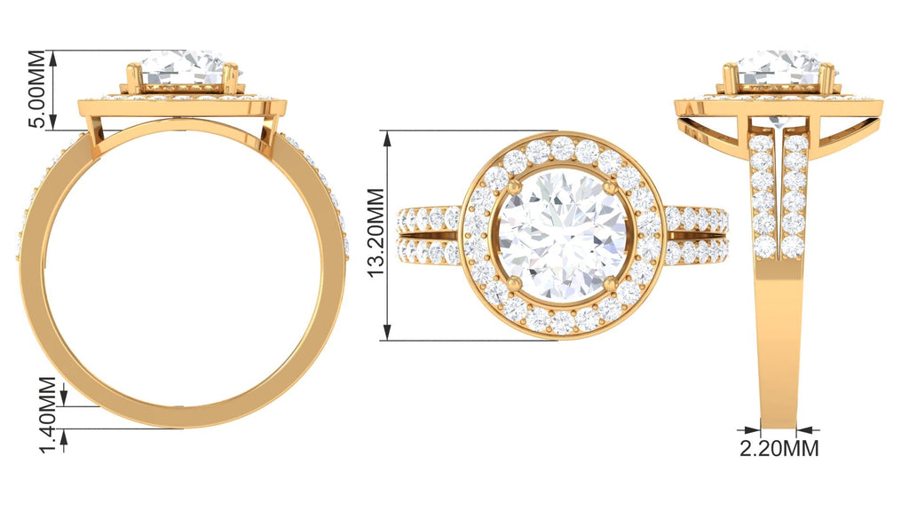 3.25 CT Classic Cubic Zirconia Engagement Ring