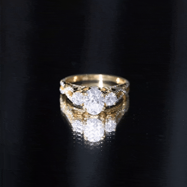 Cubic Zirconia Vintage Inspired Infinity Engagement Ring