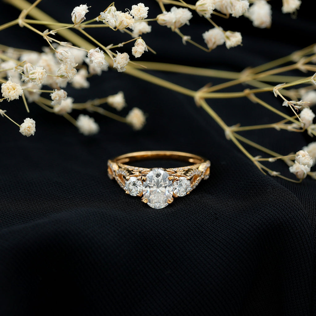 Cubic Zirconia Vintage Inspired Infinity Engagement Ring