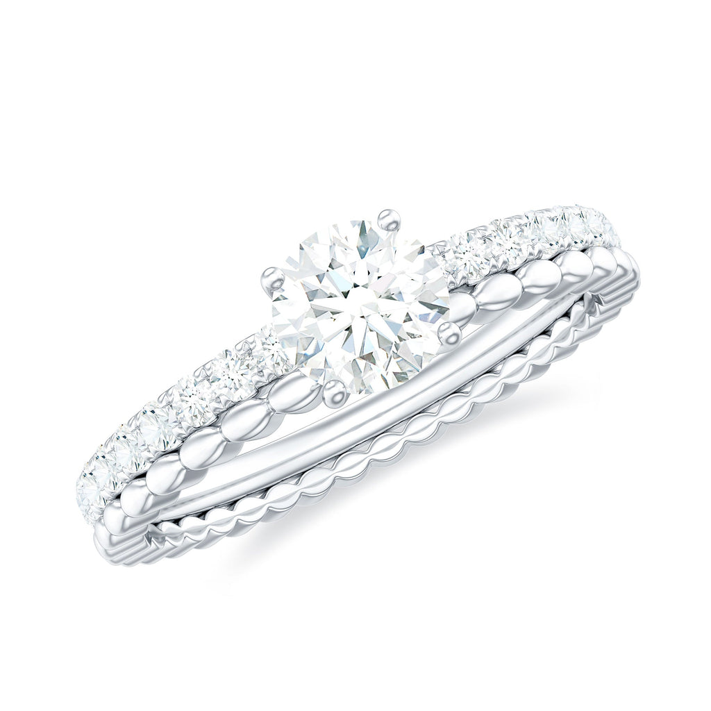 1.50 CT Certified Zircon Solitaire Engagement Ring