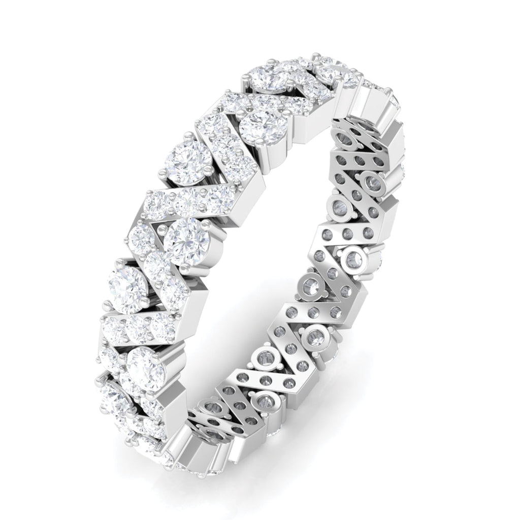 Zircon Wedding Anniversary Eternity Ring