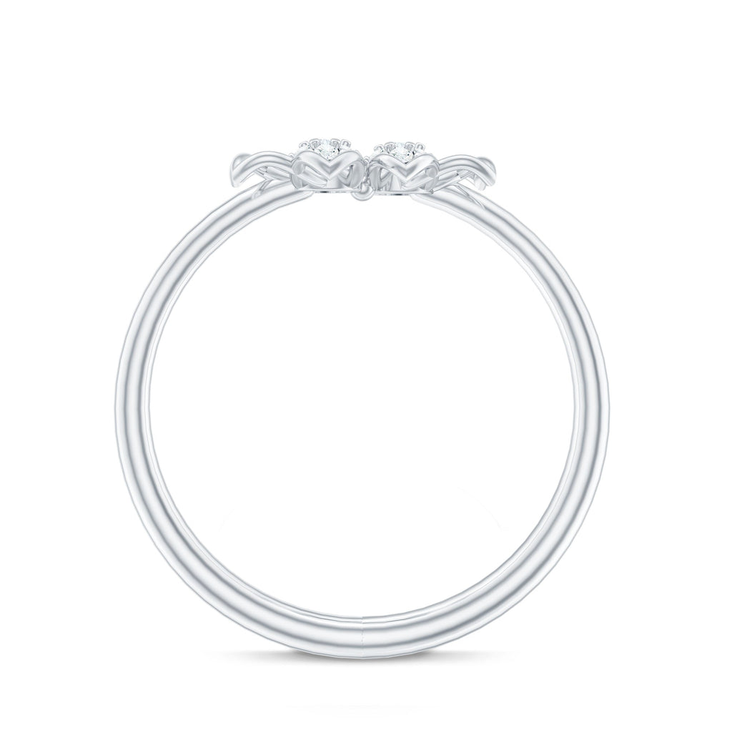 Brilliant Cut Diamond Flower Promise Ring