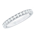 Bar Set Moissanite Half Eternity Band For Women