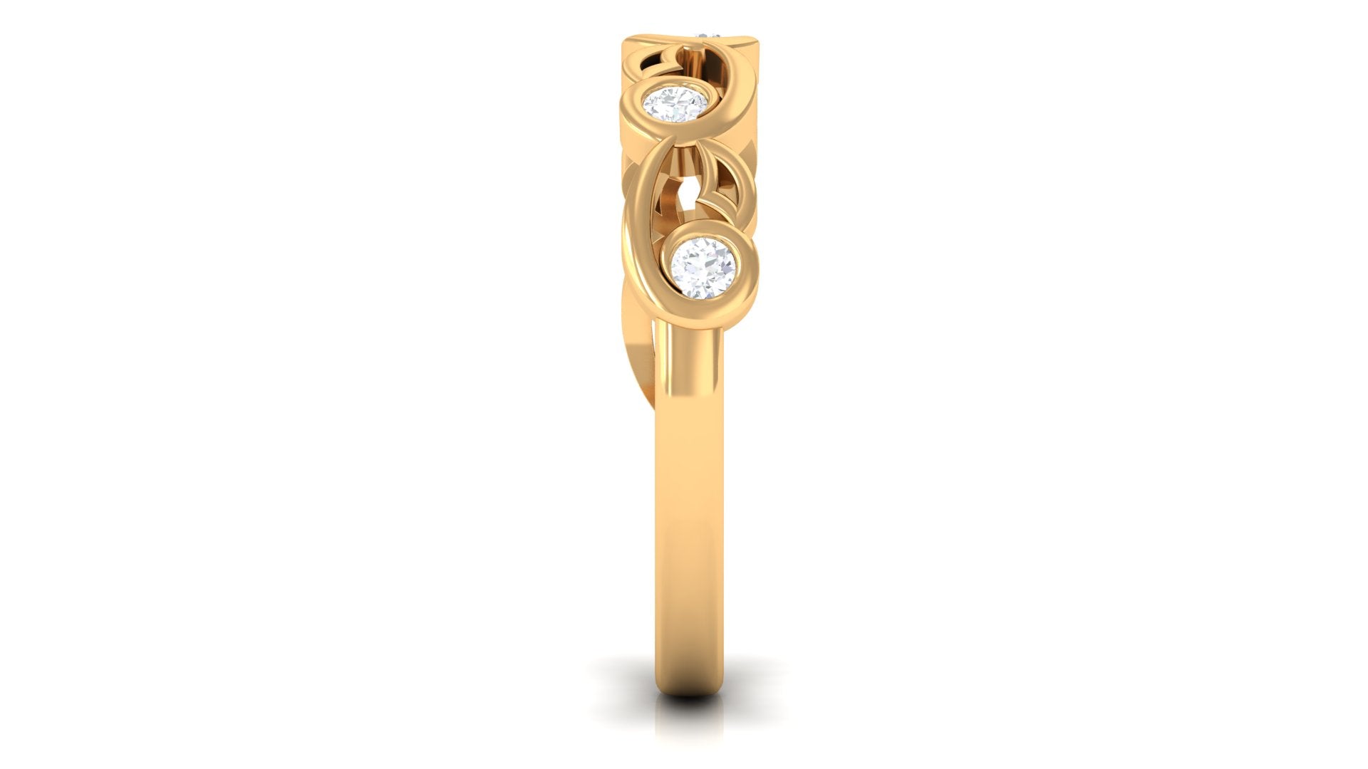 Contemporary Diamond Band Ring for Women