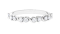 Natural Diamond Half Eternity Infinity Ring for Valentines