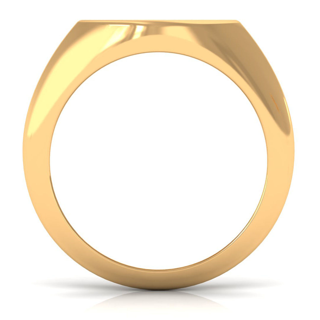 Certified CZ Zodiac Capricorn Signet Unisex Ring