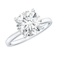 Certified 3 Carat Lab Grown Diamond Solitaire Engagement Ring