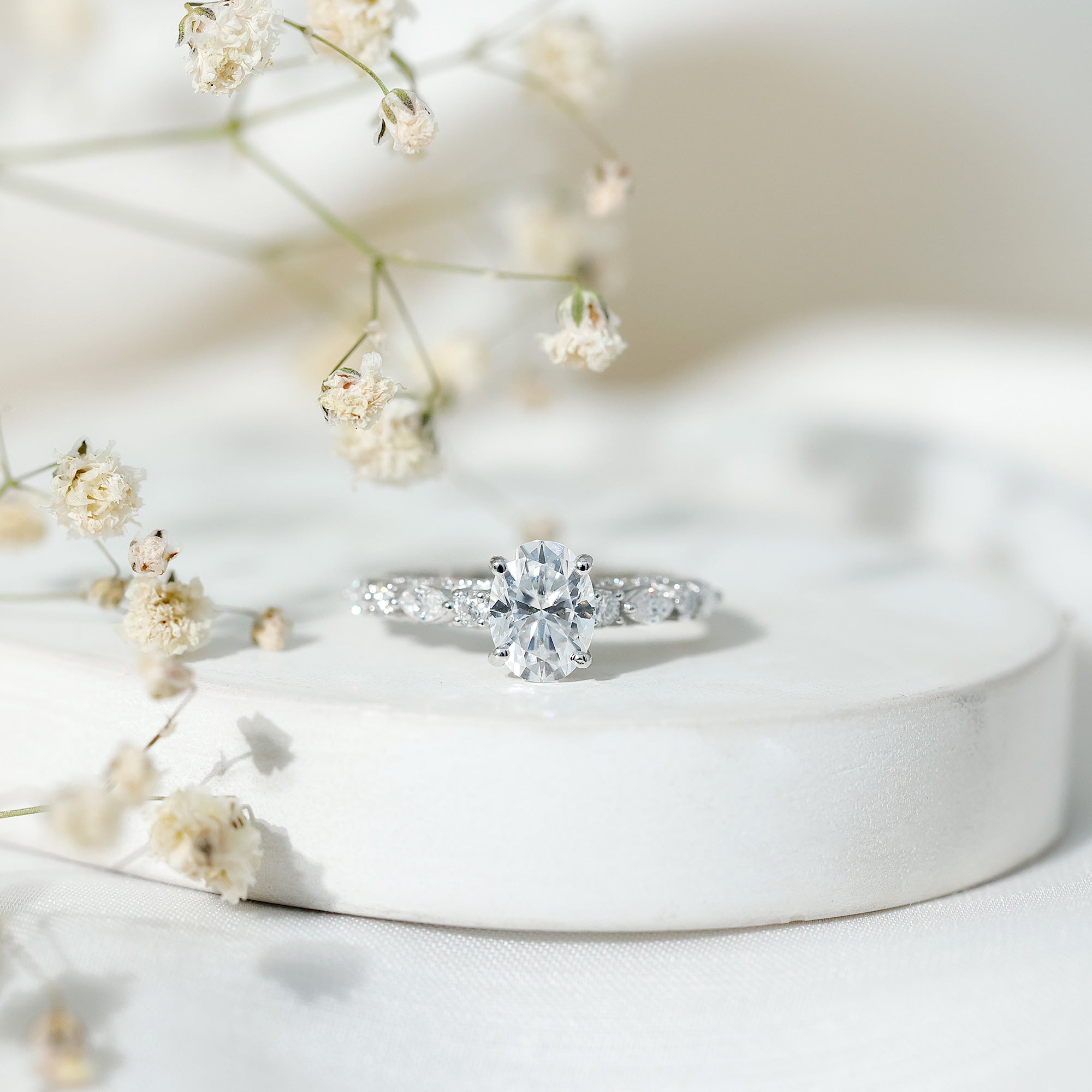 1.2 Carat IGI Certified Oval Cut Lab Grown Diamond Solitaire Engagement Ring
