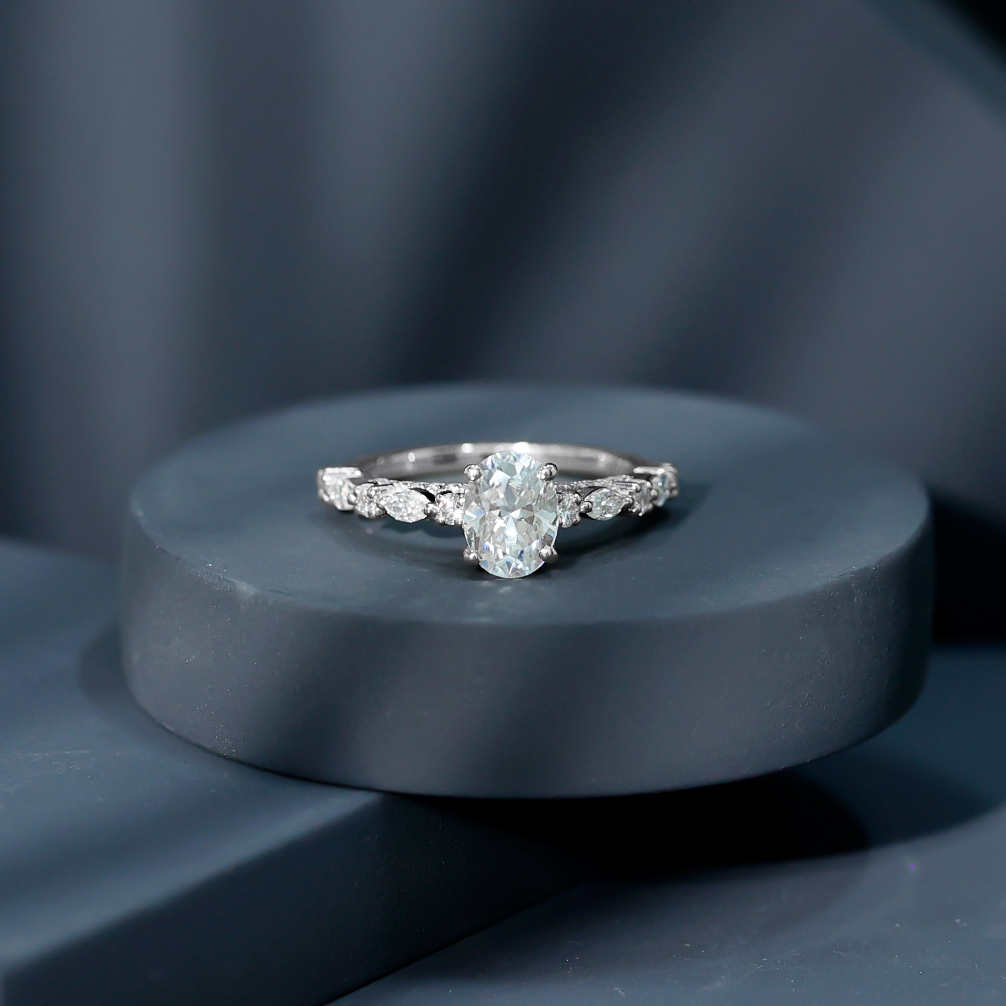 1.2 Carat IGI Certified Oval Cut Lab Grown Diamond Solitaire Engagement Ring