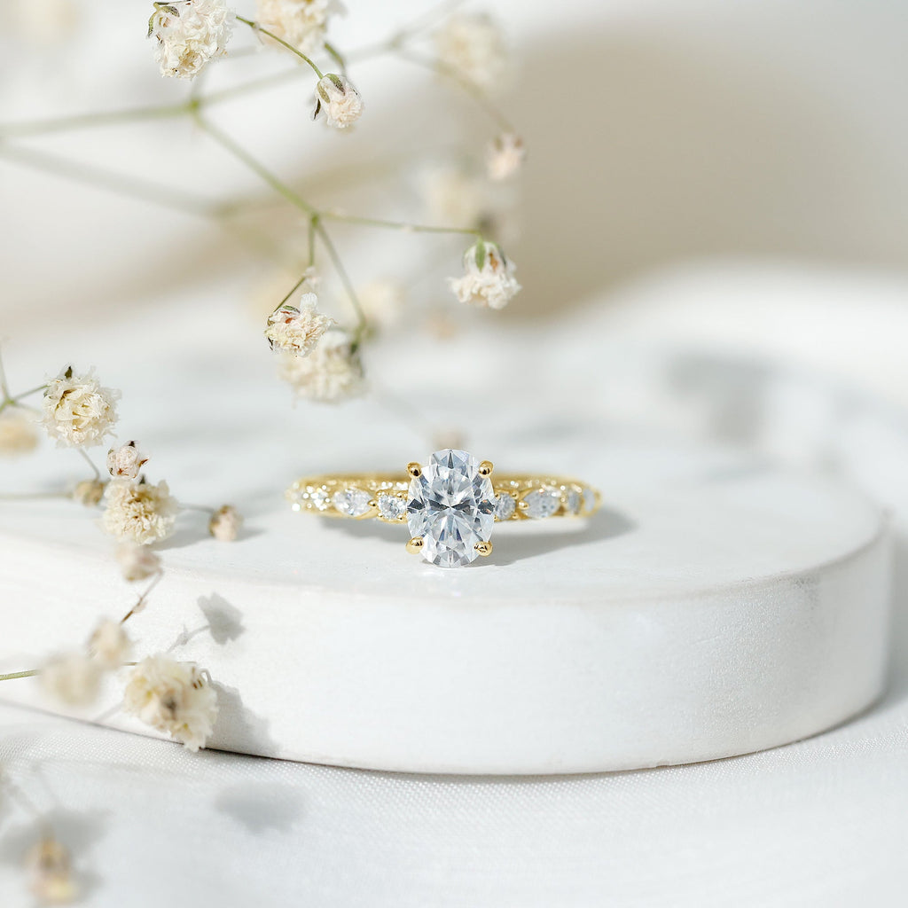 1.2 Carat IGI Certified Oval Cut Lab Grown Diamond Solitaire Engagement Ring