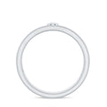 Bezel Set Moissanite Unisex Wedding Band Ring