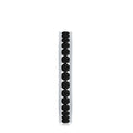 Black Onyx Wedding Band with Milgrain Detailing