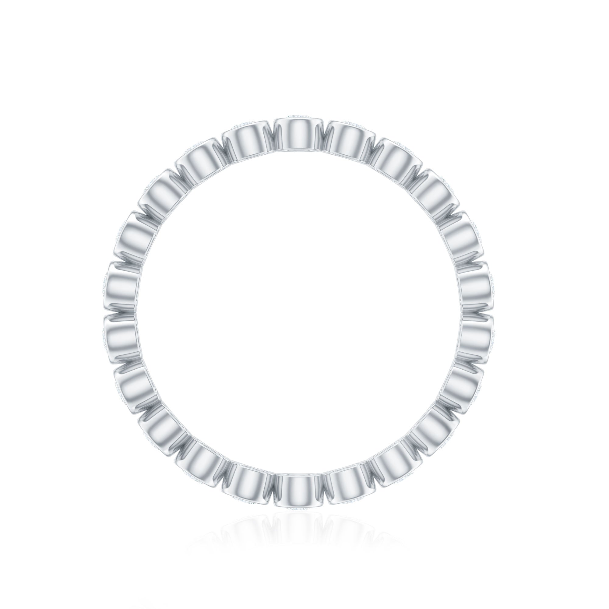 Real Diamond Eternity Ring in Bezel Setting