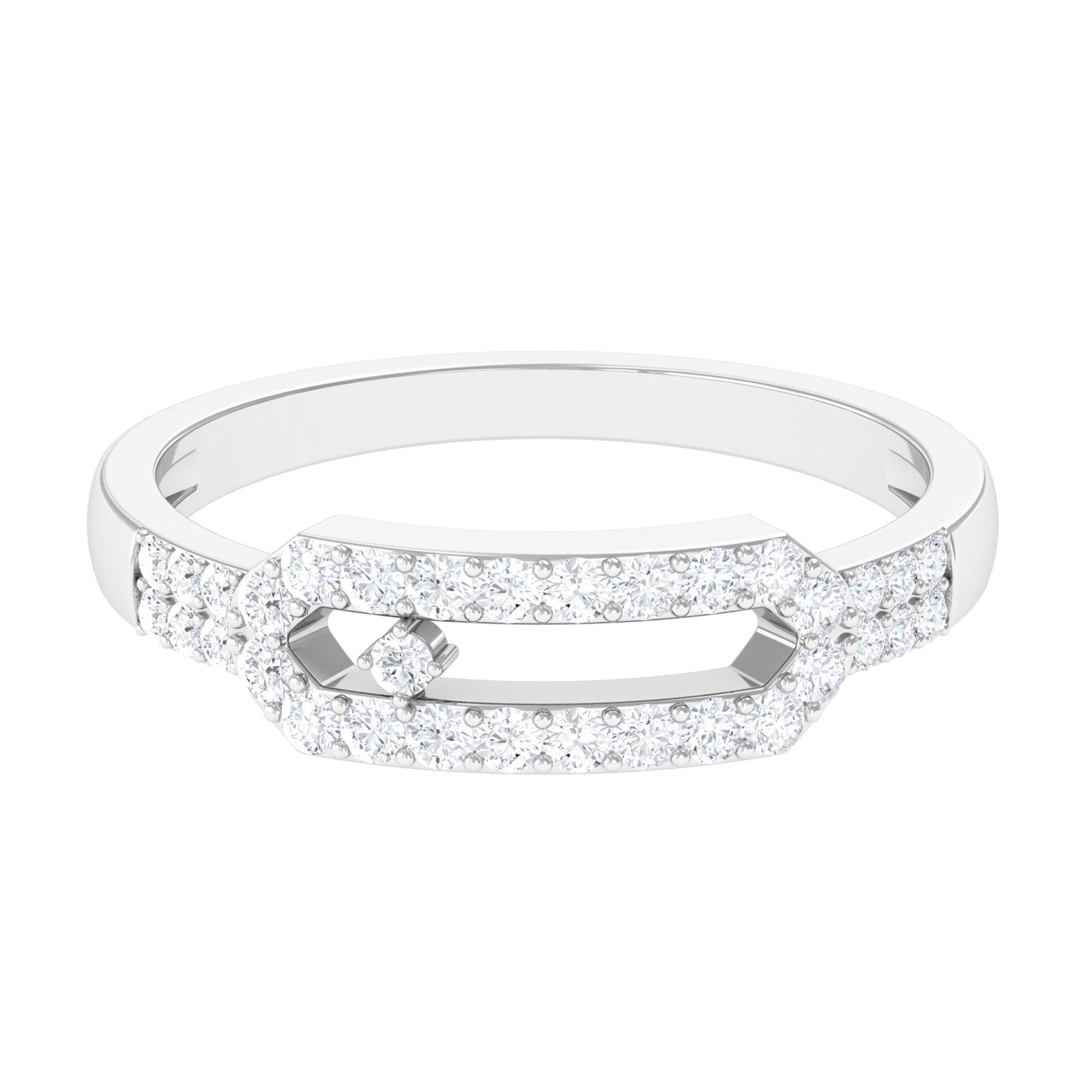 Contemporary Natural Diamond Ring for Women
