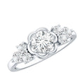 Certified 6 MM Lab Grown Diamond Engagement Ring
