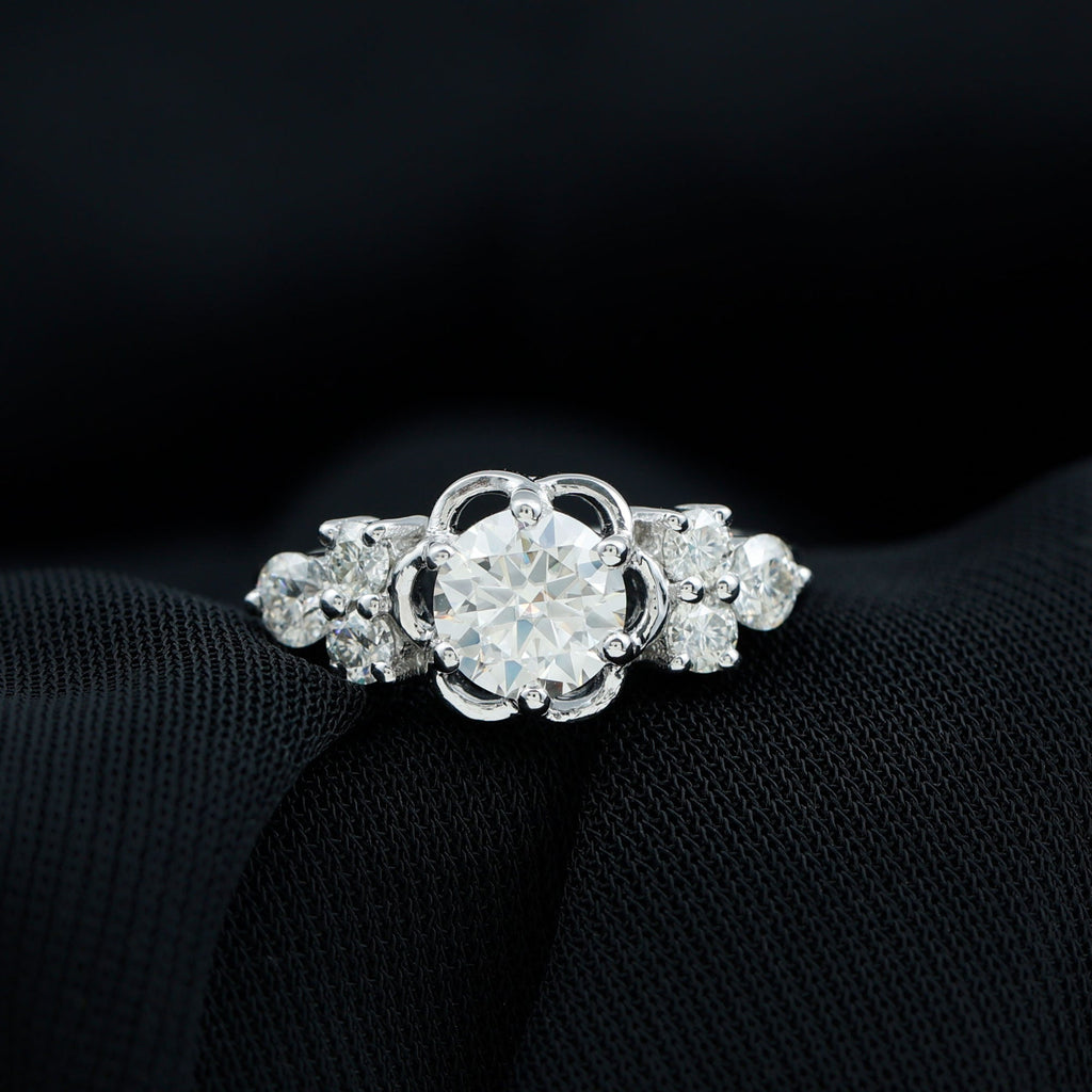 Certified 6 MM Lab Grown Diamond Engagement Ring