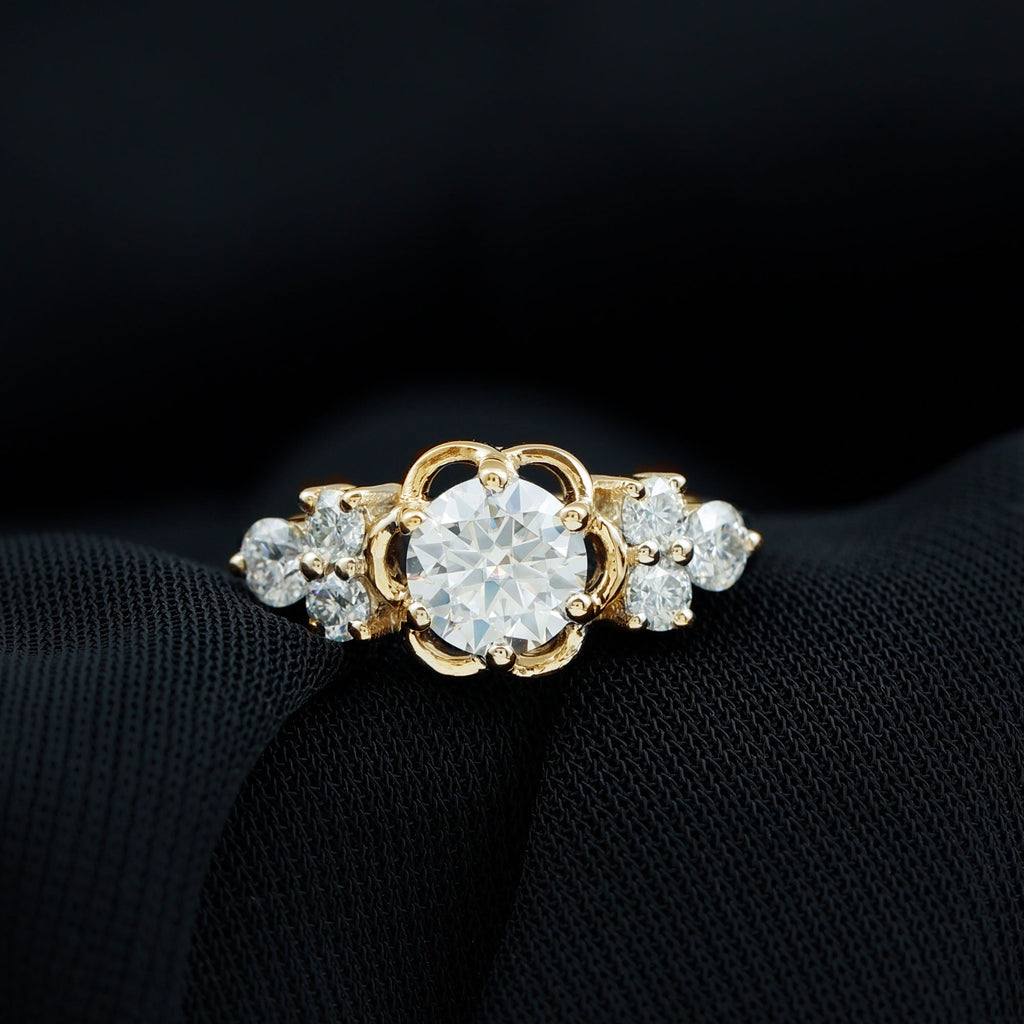 Certified 6 MM Lab Grown Diamond Engagement Ring