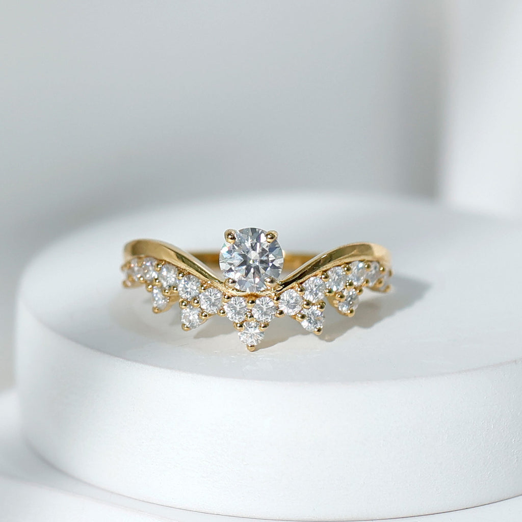 Certified Lab Grown Diamond Designer Engagement Ring