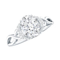 Lab Grown Diamond 6X8 MM Oval Engagement Ring For Women