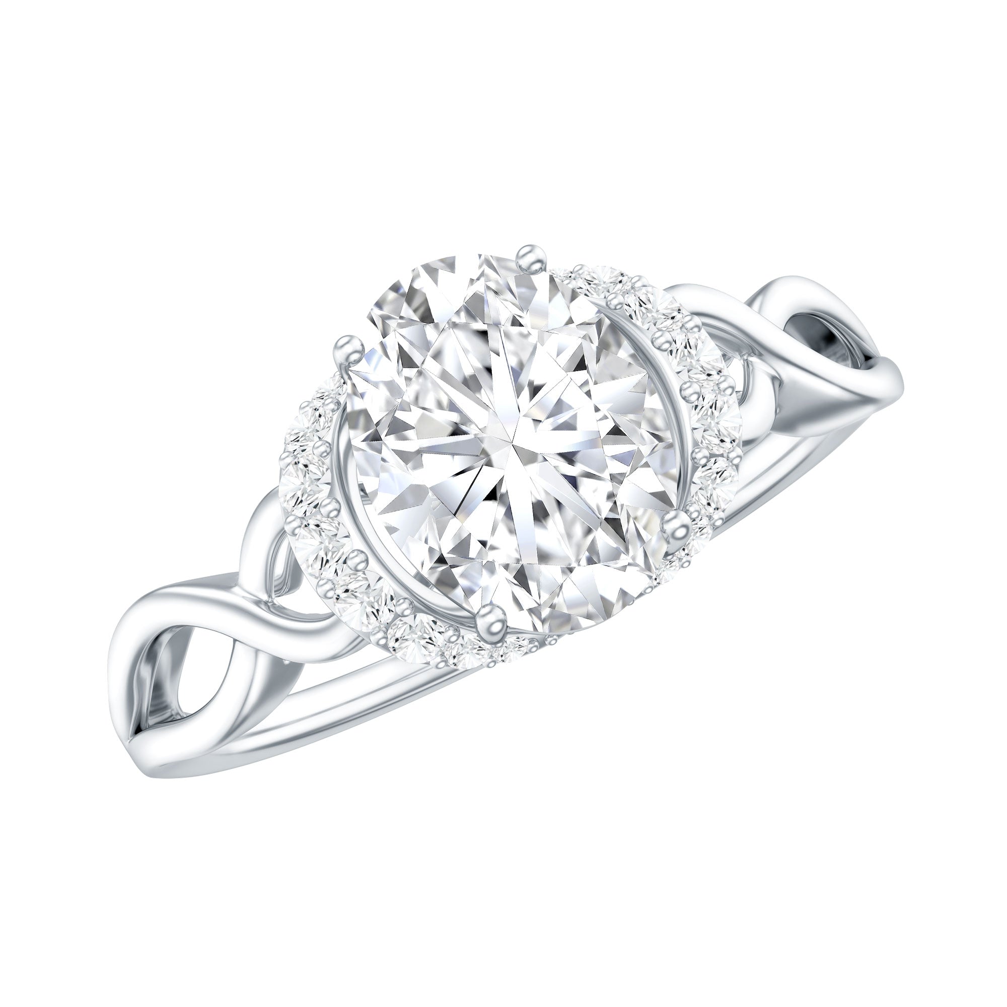 Lab Grown Diamond 6X8 MM Oval Engagement Ring For Women