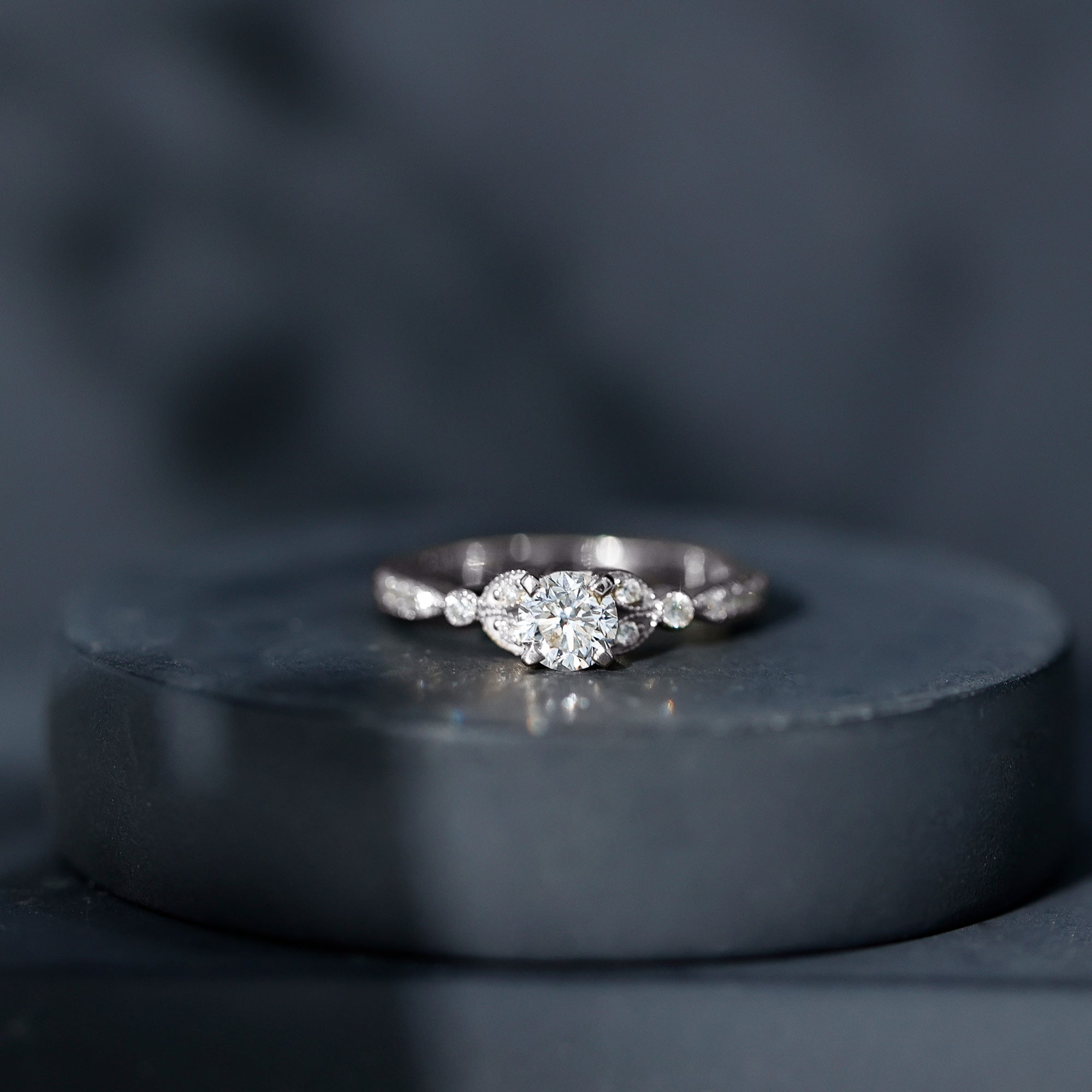 Certified Lab Grown Diamond Minimal Engagement Ring