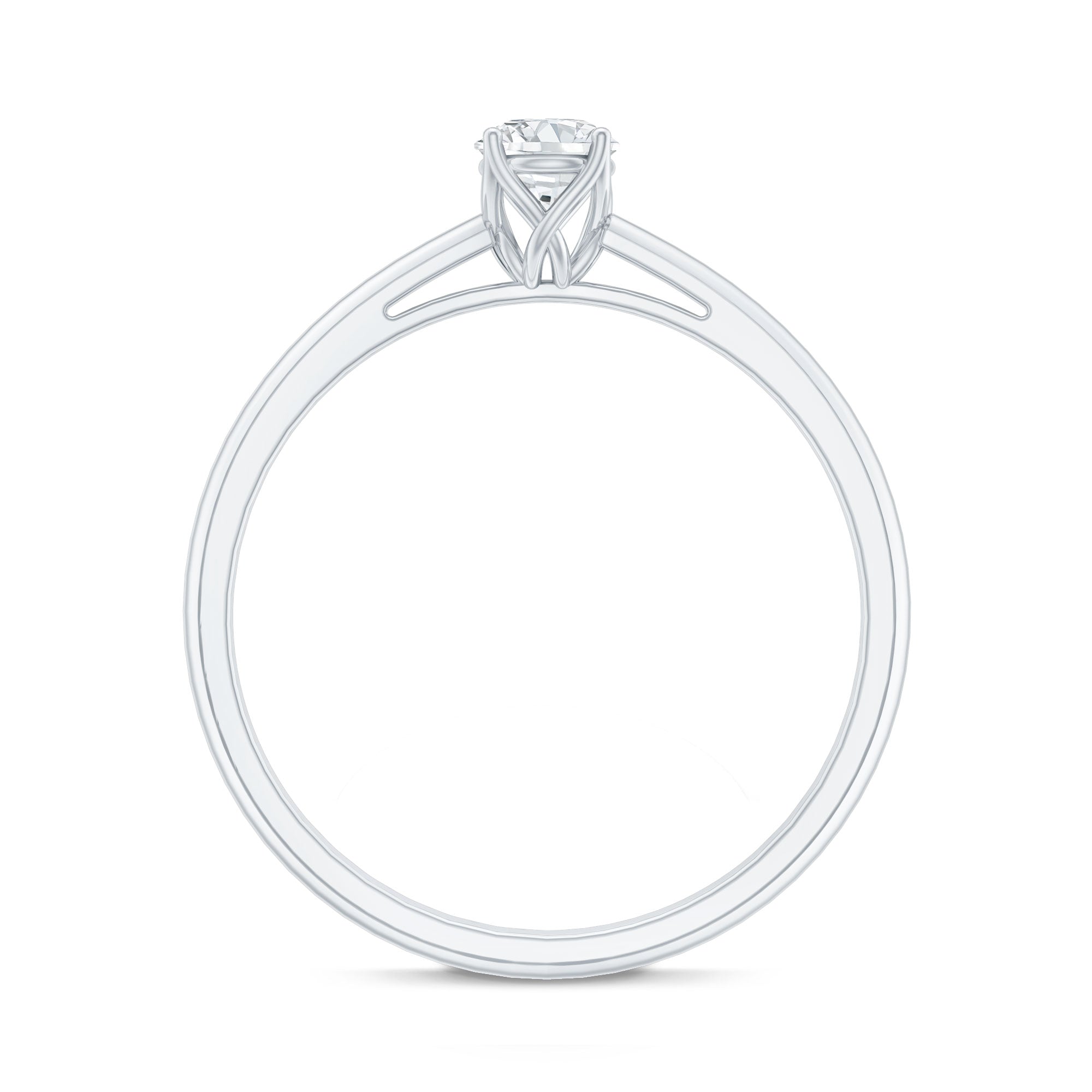 Lab Grown Diamond Solitaire Promise Ring For Women