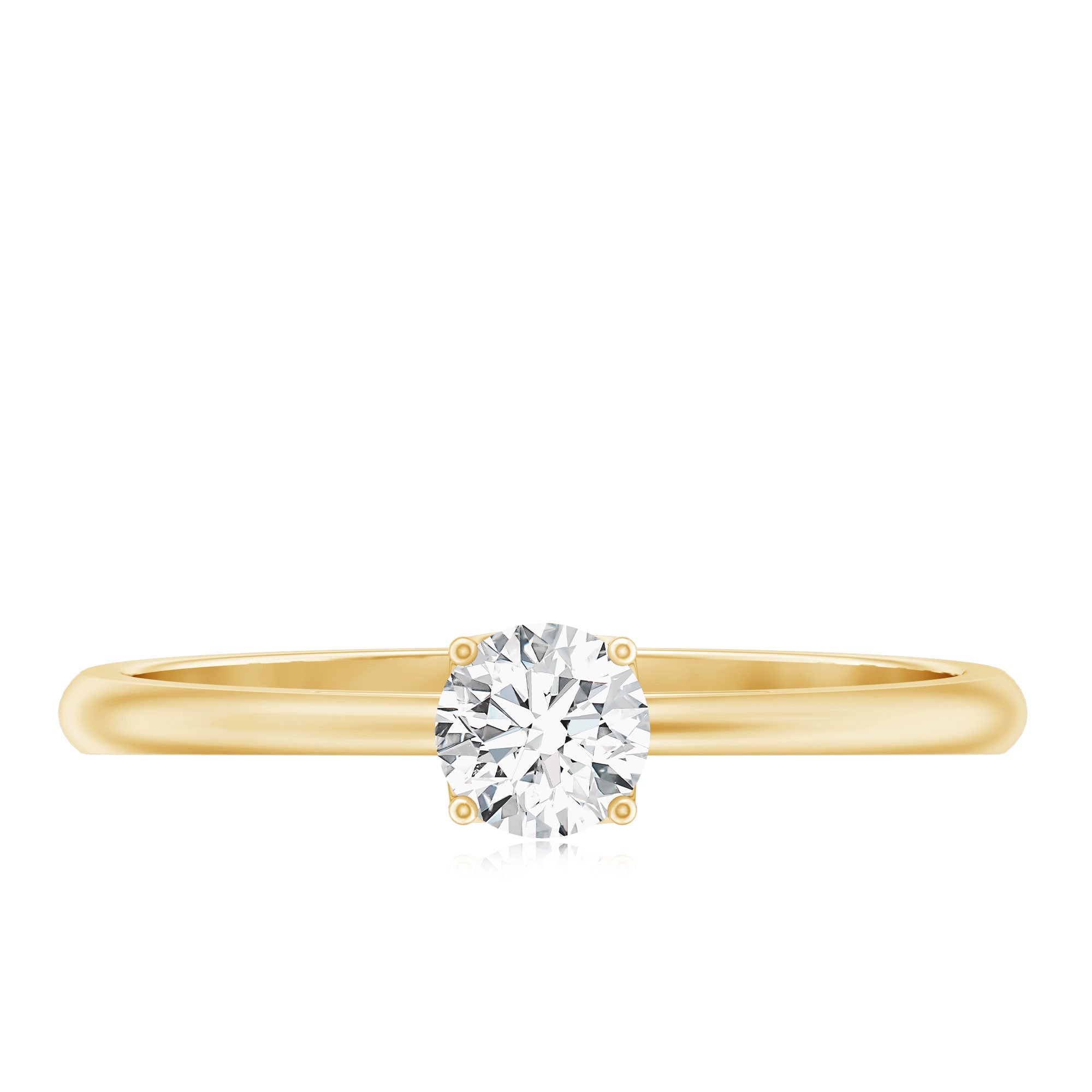 Lab Grown Diamond Solitaire Promise Ring For Women