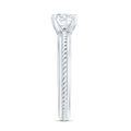 Certified Lab Grown Diamond 5 MM Round Solitaire Promise Ring