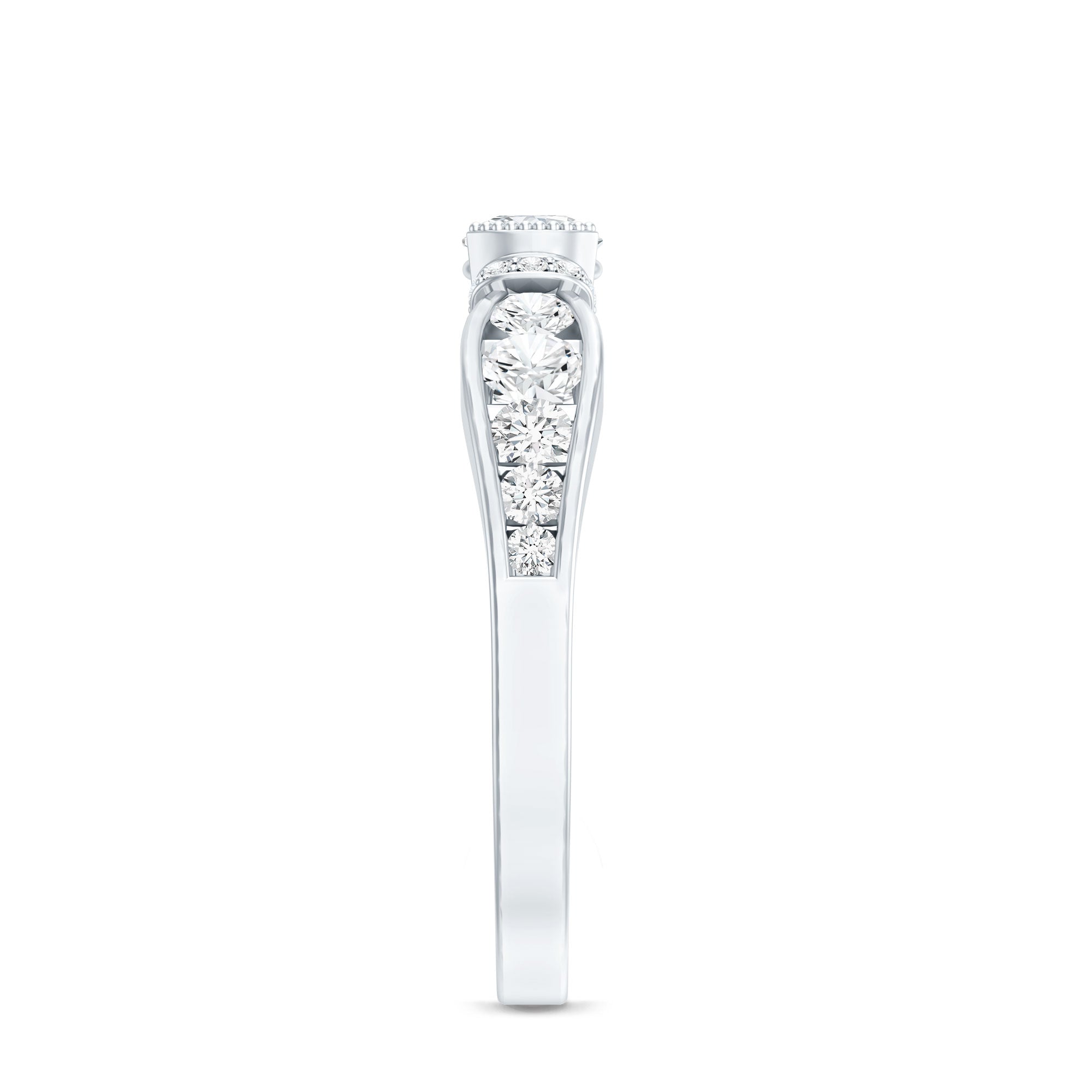 Certified Lab Grown Diamond Minimalist Engagement Ring