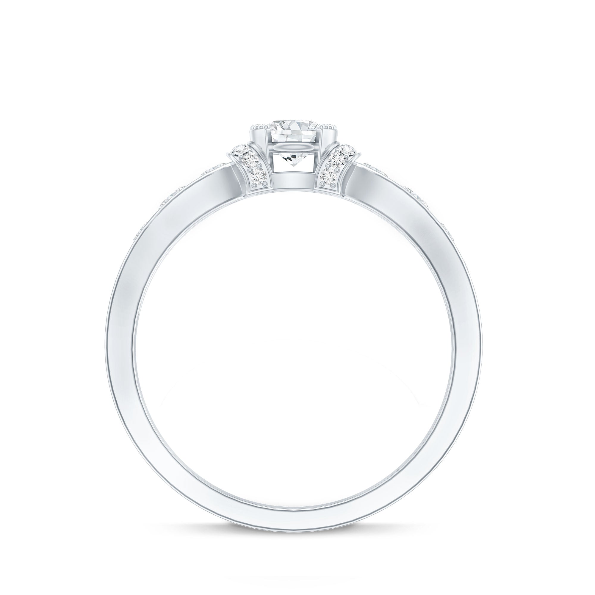 Certified Lab Grown Diamond Minimalist Engagement Ring