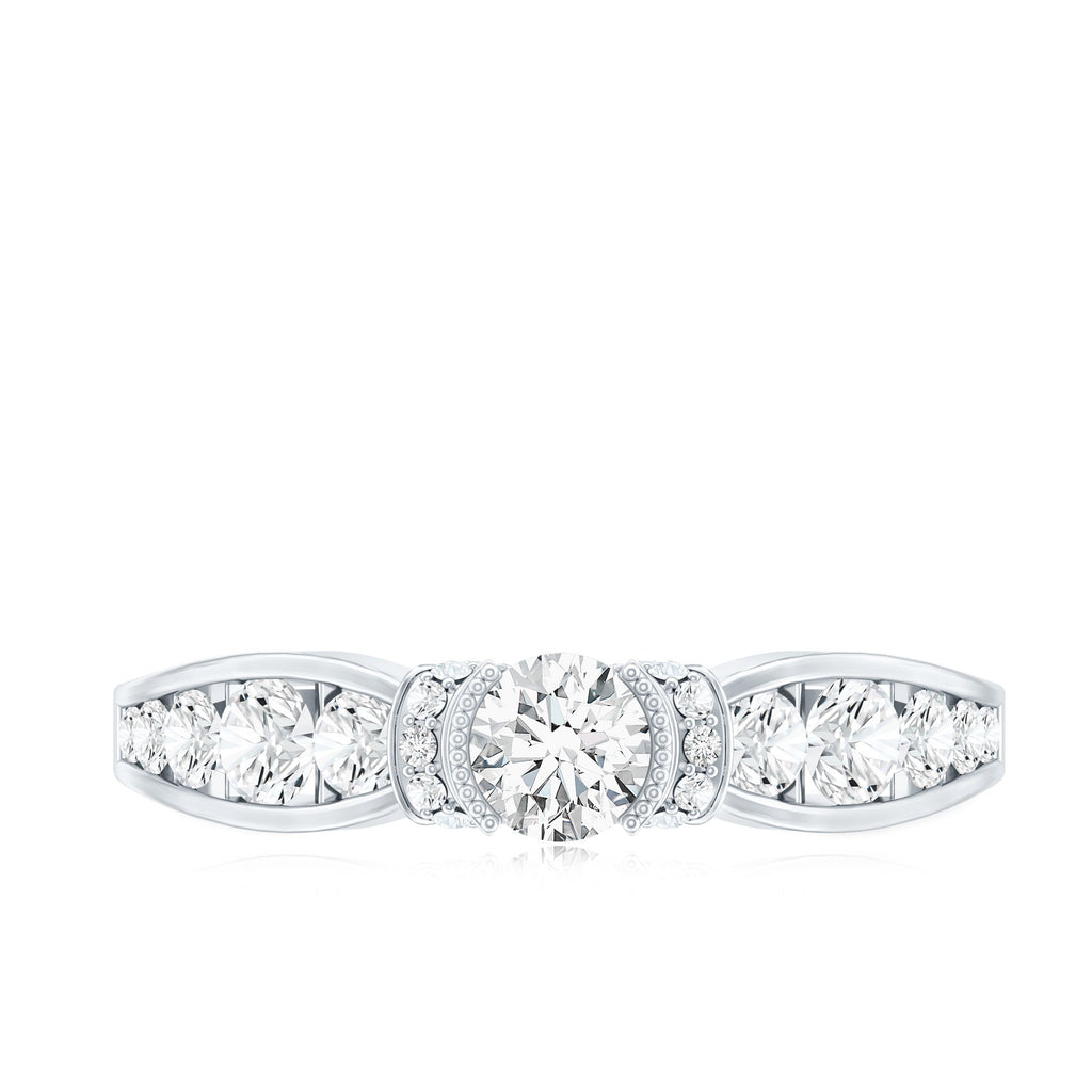 Certified Lab Grown Diamond Minimalist Engagement Ring