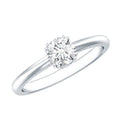 Certified 5 MM Lab Grown Diamond Solitaire Promise Ring